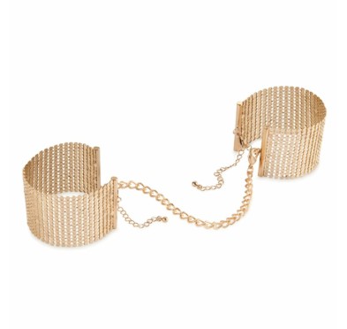 Kajdanki - Bijoux Indiscrets Desir Metallique Cuffs Gold